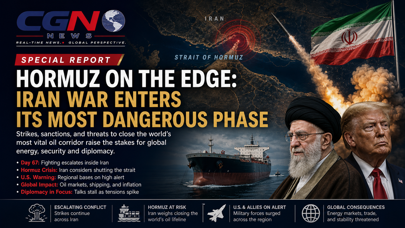CGN Special Report: Hormuz Crisis Deepens as U.S.-Iran Confrontation Spreads to Gulf Shipping