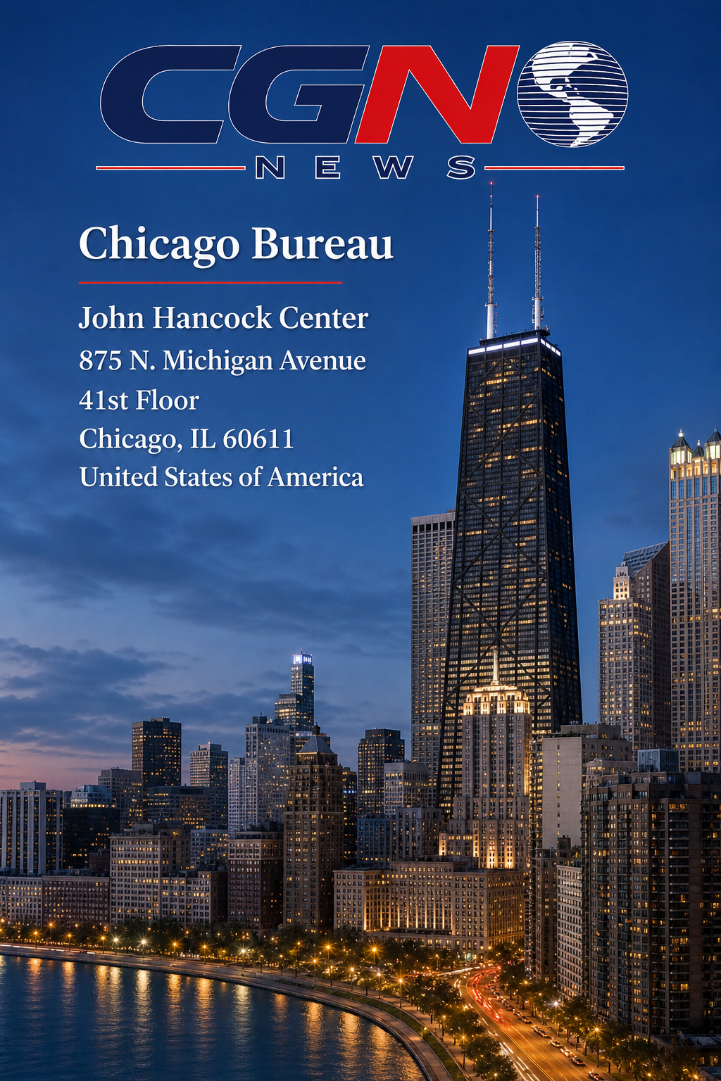 CGN News Chicago Bureau at the John Hancock Center
